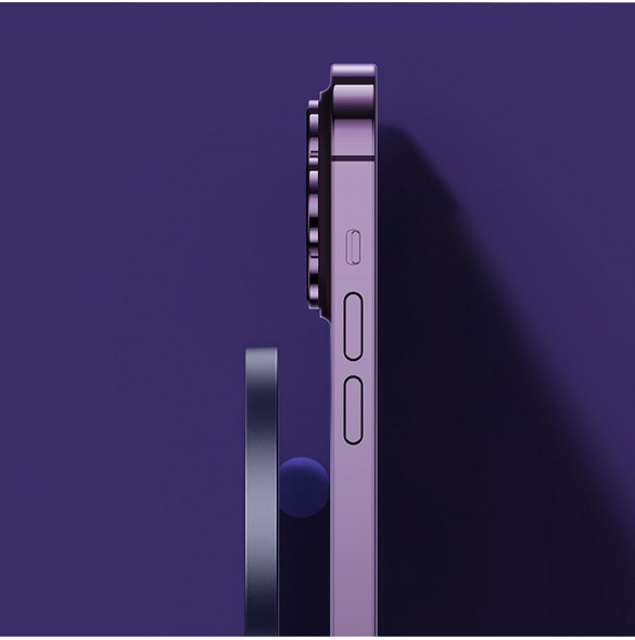 Baseus Simple Mini3 magnetladdare MagSafe Qi 15W lila