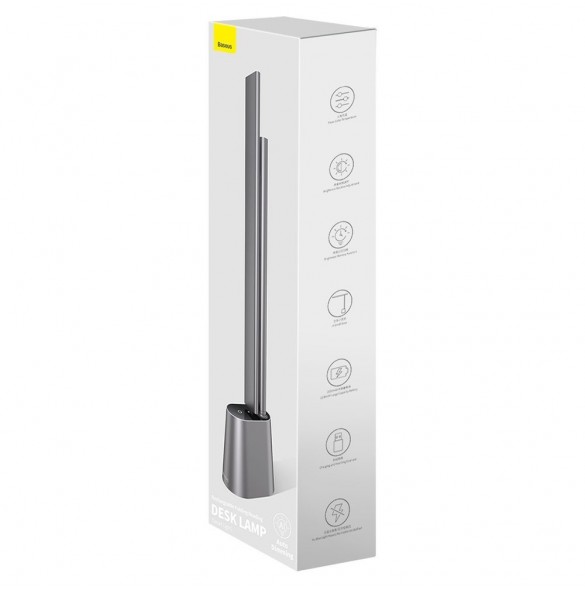 Baseus Smart Eye trådlös LED-bordslampa med batteri 2200 mAh grå (DGZG-0G)