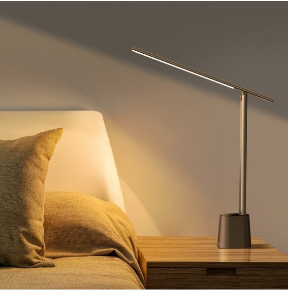 Baseus Smart Eye trådlös LED-bordslampa med batteri 2200 mAh grå (DGZG-0G)