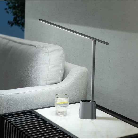 Baseus Smart Eye trådlös LED-bordslampa med batteri 2200 mAh grå (DGZG-0G)