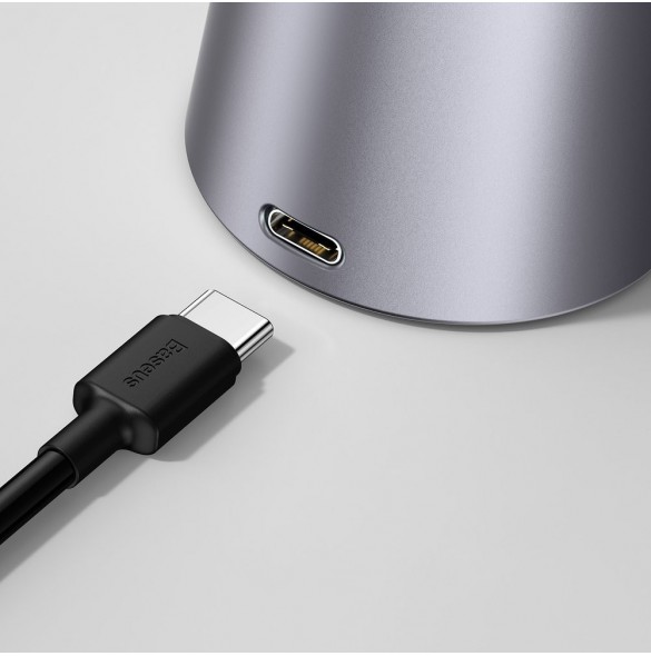 Baseus Smart Eye trådlös LED-bordslampa med batteri 2200 mAh grå (DGZG-0G)
