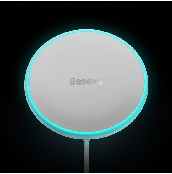 Baseus trådlös billaddare med MagSafe 15W hållare för luftventil + USB-A 25W vit (CW01)