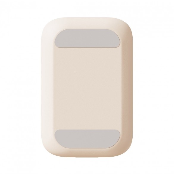 Justerbart telefonställ med spegel Baseus Seashell Series - beige