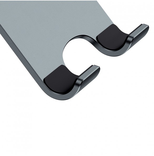 Baseus Desktop Biaxial Vikbart metallställ för smartphone/ställ grått (LUSZ000013)