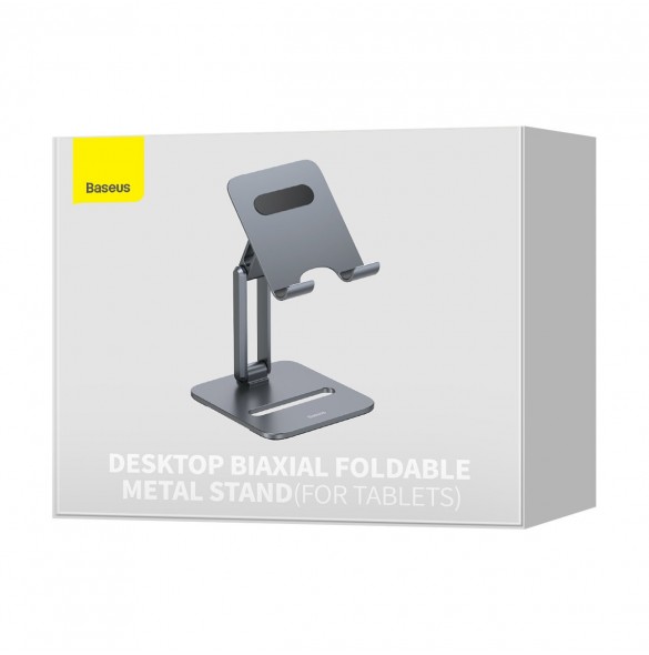 Baseus Desktop Biaxial Vikbart tablettställ i metall grått (LUSZ000113)