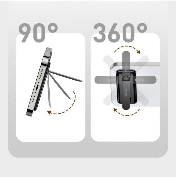 Baseus självhäftande hopfällbart telefonställ svart (LUXZ000001)