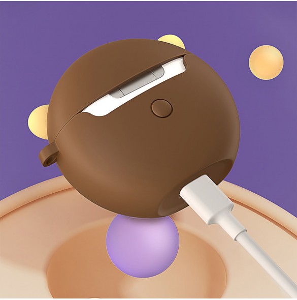 Baseus silikonfodral för Bowie E3 hörlurar brun (AREA000008)