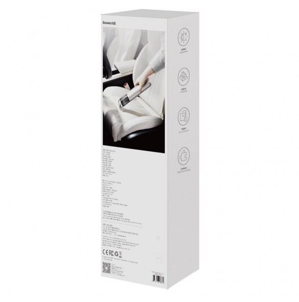 Baseus A3 sladdlös bildammsugare 135 W 15000 Pa silver (CRXCQA3-0S)