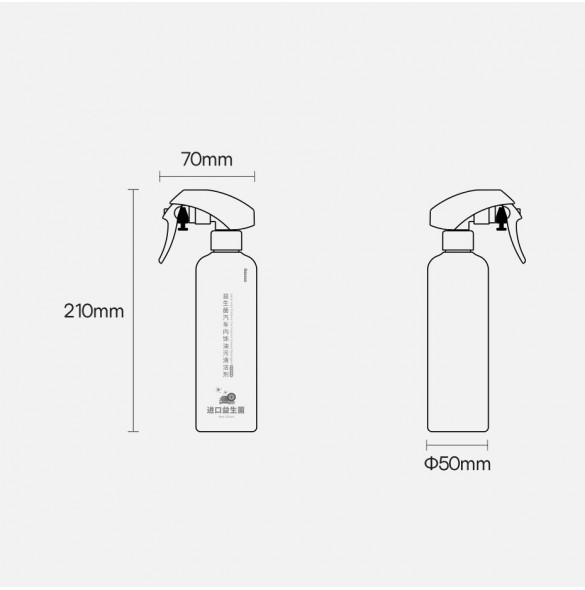 Baseus Auto-care spray för rengöring av bilens interiör 300ml vit (CRYH000002)