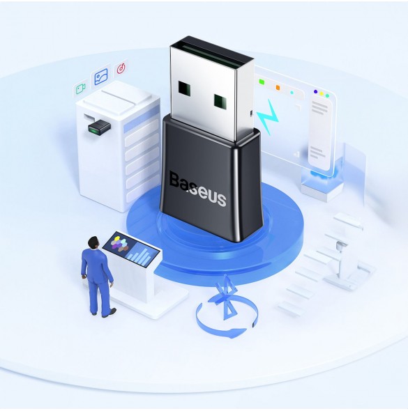 Baseus BA07 Bluetooth USB-adapter - svart