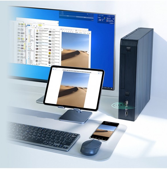 Baseus BA07 Bluetooth USB-adapter - svart