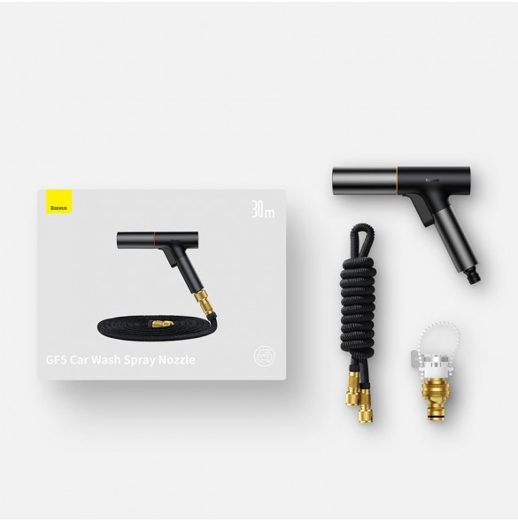 Baseus Baseus biltvättpistol - sprinkler, biltvätt 7,5 m - svart (GF5)