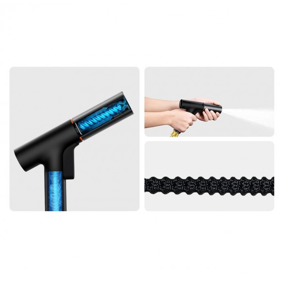 Baseus Baseus biltvättpistol - sprinkler, biltvätt 7,5 m - svart (GF5)