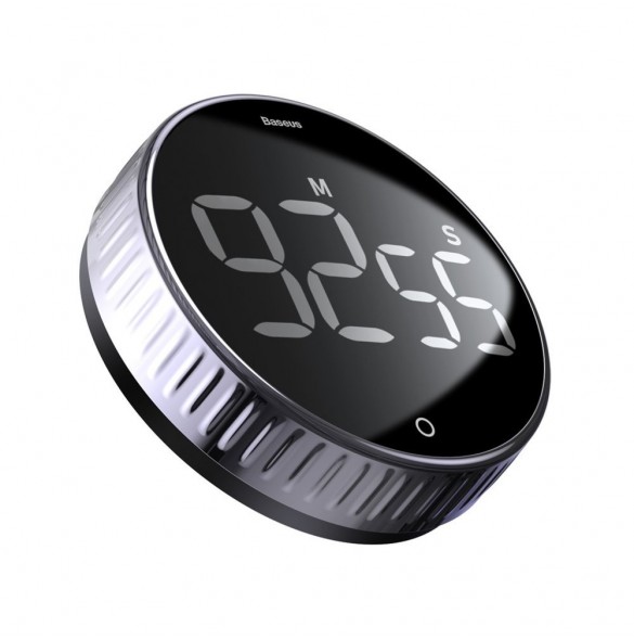 Baseus Heyo roterande timer elektronisk timer svart timer (ACDJS-01)