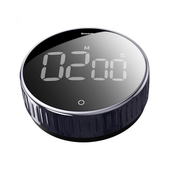 Baseus Heyo roterande timer elektronisk timer svart timer (ACDJS-01)