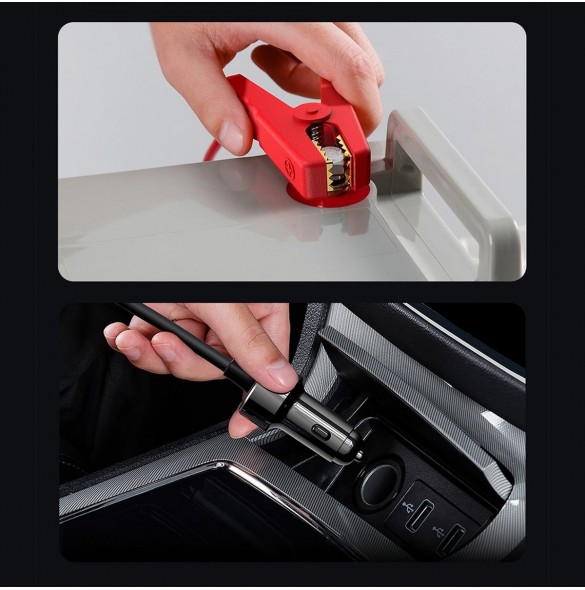 Baseus IGBT Car Inverter Inverter 300W 220V (CN / EU-kontakt) Svart (CGNB010101)