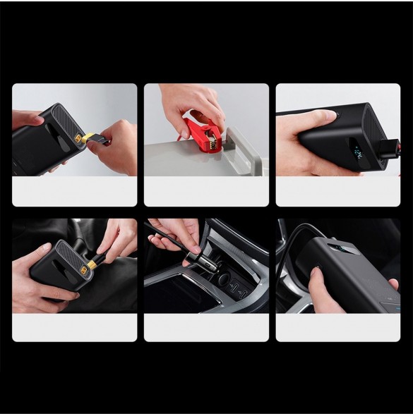 Baseus IGBT Car Inverter Inverter 300W 220V (CN / EU-kontakt) Svart (CGNB010101)