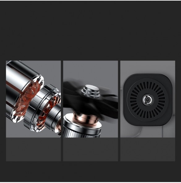 Baseus Mini Car Air Kompressor Cigarettändaruttag Svart (CRCQ000001)