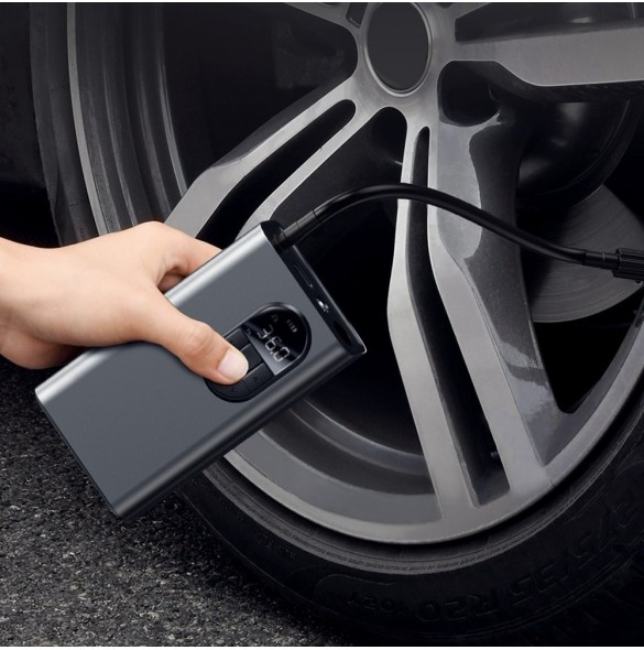 Baseus mini bilkompressor däckpump med 7500 mAh batteri grå (CRCQB02-0A)