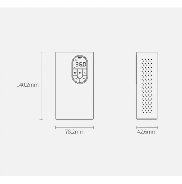 Baseus mini bilkompressor däckpump med 7500 mAh batteri grå (CRCQB02-0A)