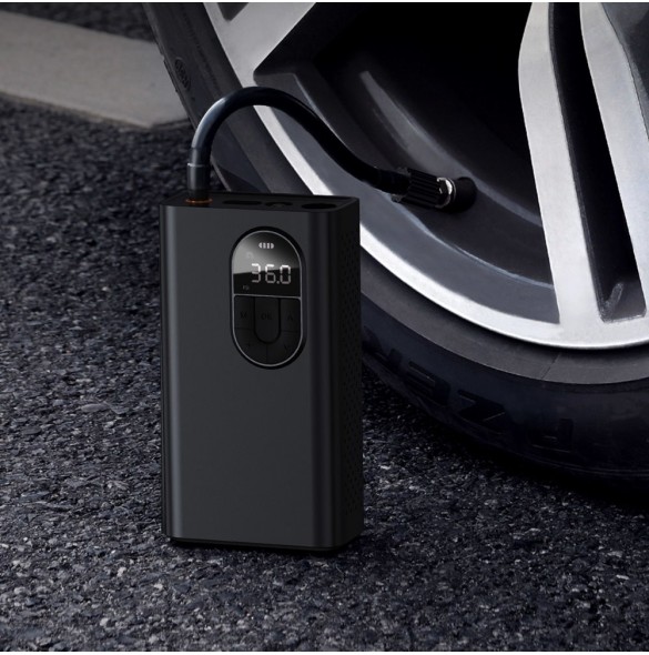 Baseus mini bilkompressor däckpump med batteri 2500mAh 54W svart (CRNL040001)