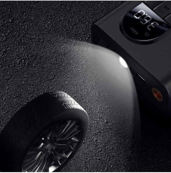Baseus mini bilkompressor däckpump med batteri 2500mAh 54W svart (CRNL040001)