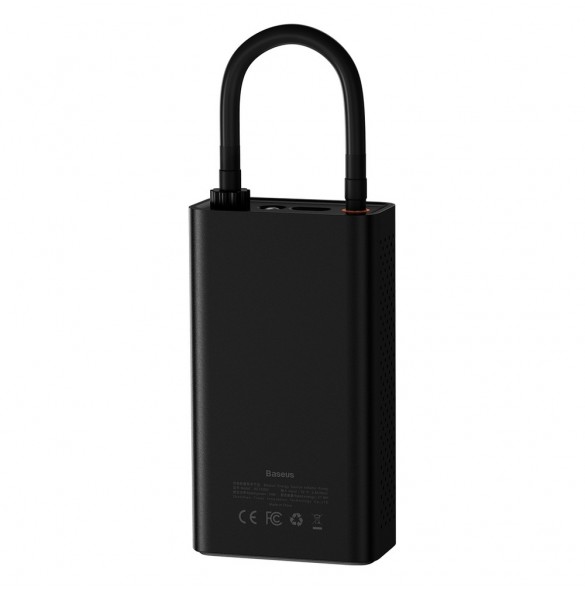 Baseus mini bilkompressor däckpump med batteri 2500mAh 54W svart (CRNL040001)