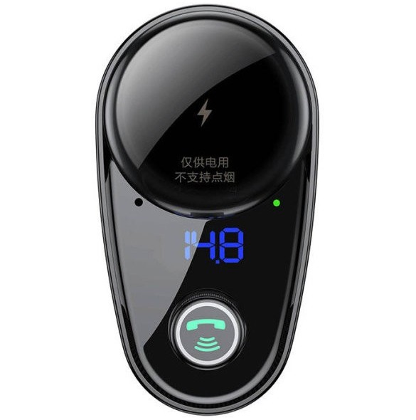 Baseus S-06 Bluetooth/USB bil FM-sändare (Overseas Edition) - svart
