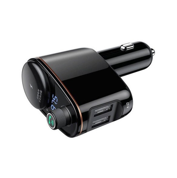 Baseus S-06 Bluetooth/USB bil FM-sändare (Overseas Edition) - svart