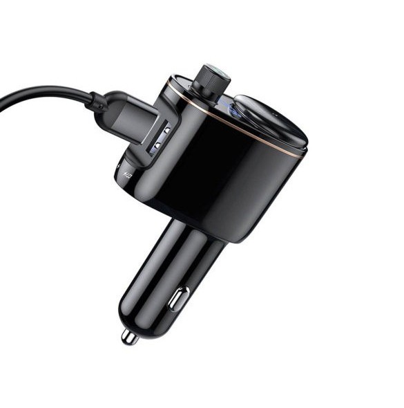 Baseus S-06 Bluetooth/USB bil FM-sändare (Overseas Edition) - svart
