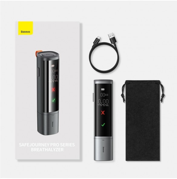 Baseus SafeJourney Pro Series alkomätare 470mAh grå