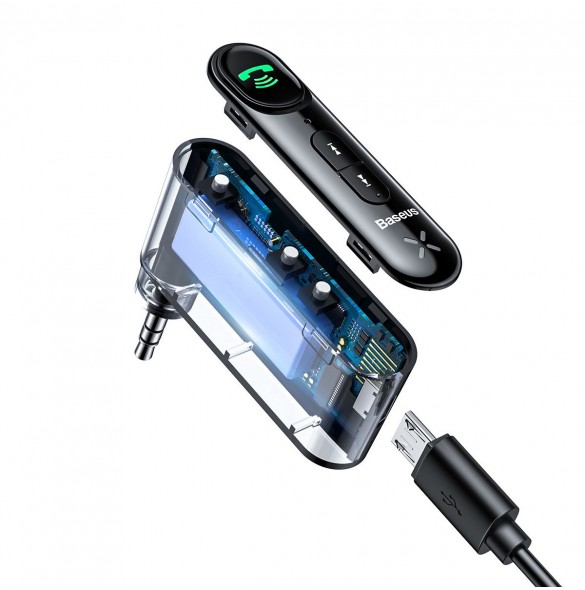 Bluetooth AUX-sändare Baseus BSBA-02 (Overseas Edition) - svart