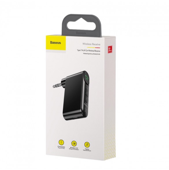 Bluetooth AUX-sändare Baseus BSBA-02 (Overseas Edition) - svart