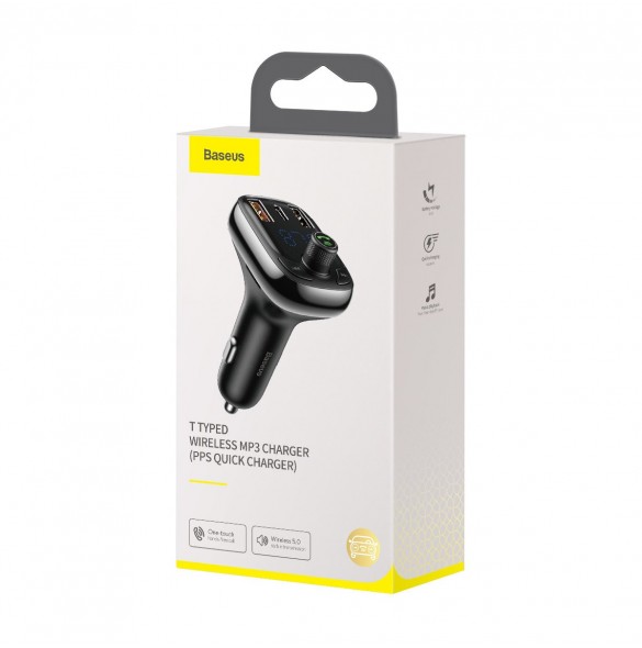 Bluetooth-sändare / billaddare Baseus S-13 (Overseas Edition) - svart