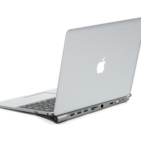 Baseus Enjoyment Multifunktionell dockningsstation för MacBook Laptop HUB Stand Adapter 10in1 (CATSX-F0G)