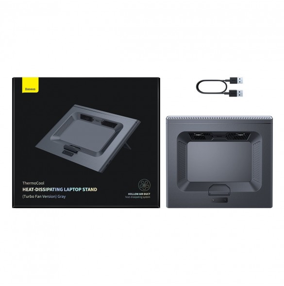 Baseus USB kylplatta för bärbar dator upp till 21" grå (LUWK000013)