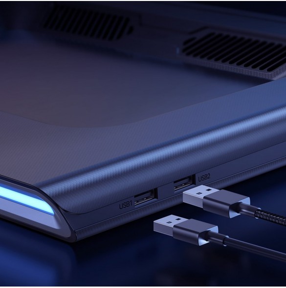 Baseus USB kylplatta för bärbar dator upp till 21" grå (LUWK000013)