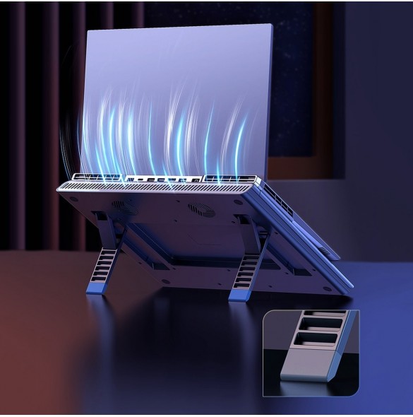 Baseus USB kylplatta för bärbar dator upp till 21" grå (LUWK000013)