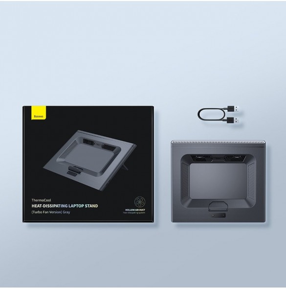 Baseus USB kylplatta för bärbar dator upp till 21" grå (LUWK000013)