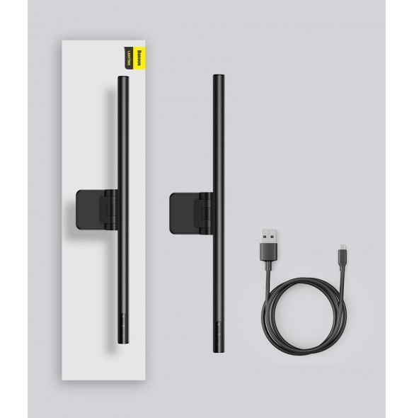 Baseus i-wok LED-lampa för skrivbordsskärmsbelysning svart (DGIWK-B01)