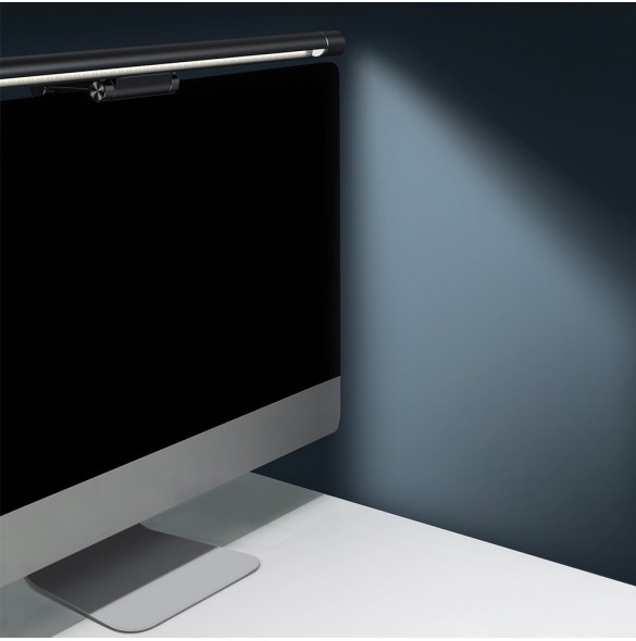 Baseus i-wok Series LED-lampa för skrivbordsbelysning för bildskärmsbelysning svart (DGIWK-P01)