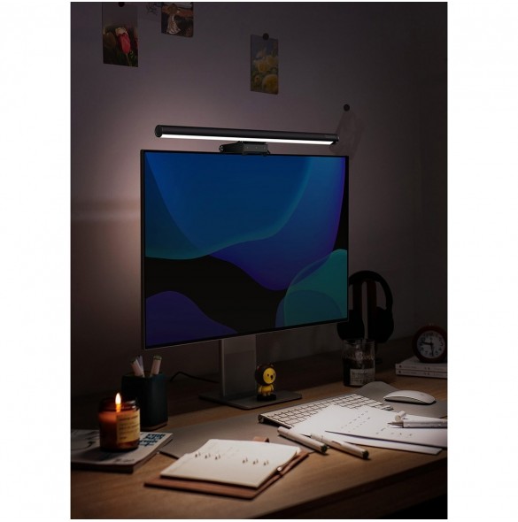 Baseus i-wok2 LED-lampa för skrivbordsskärmsbelysning svart (DGIW000101)
