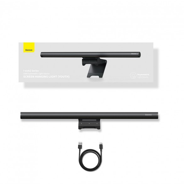 Baseus i-wok2 LED-lampa för skrivbordsskärmsbelysning svart (DGIW000101)