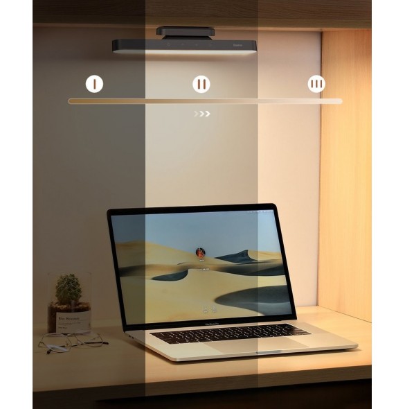 Baseus Magnetic LED Sänglampa Underskåp Lampa för Hem Kök Rum Grå (DGXC-C0G)