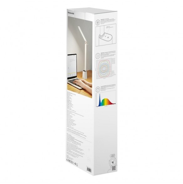 Baseus Smart Eye uppladdningsbart hopfällbart läsbord LED-lampa (Smart Light) vit (DGZG-02)