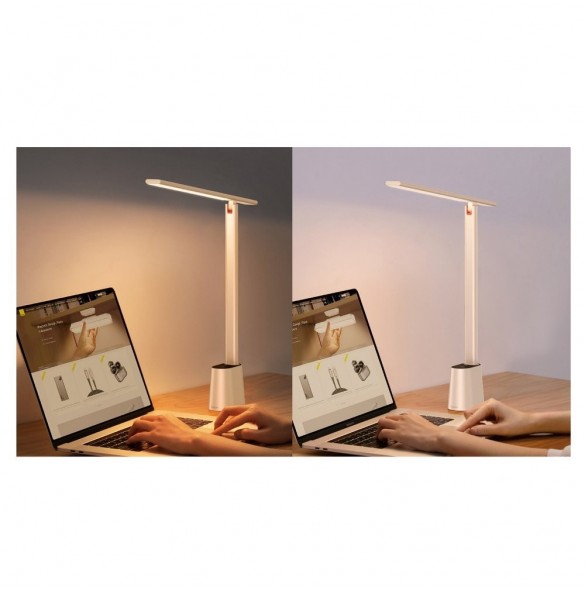 Baseus Smart Eye uppladdningsbart hopfällbart läsbord LED-lampa (Smart Light) vit (DGZG-02)
