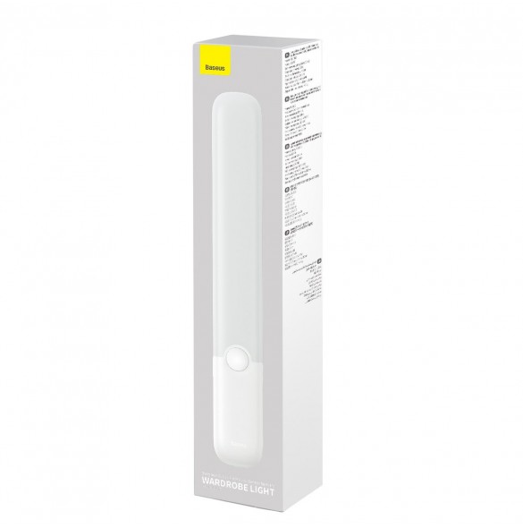 Baseus Sunshine Series garderobslampa med PIR-rörelsedetektor 1200 mAh vit (DGYG000002)