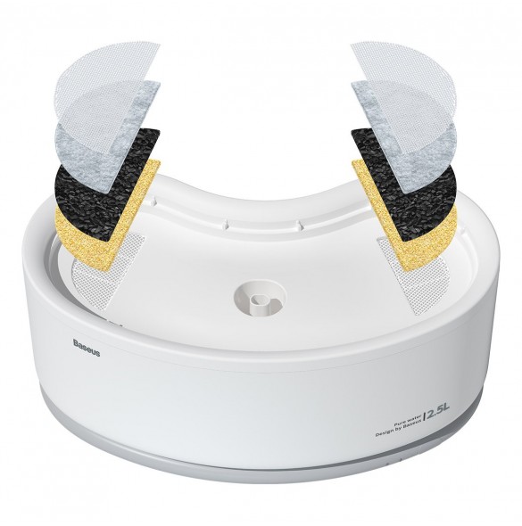 Baseus uppsättning filter för en smart husdjursmatare (8 st) vit (ACLY010002)