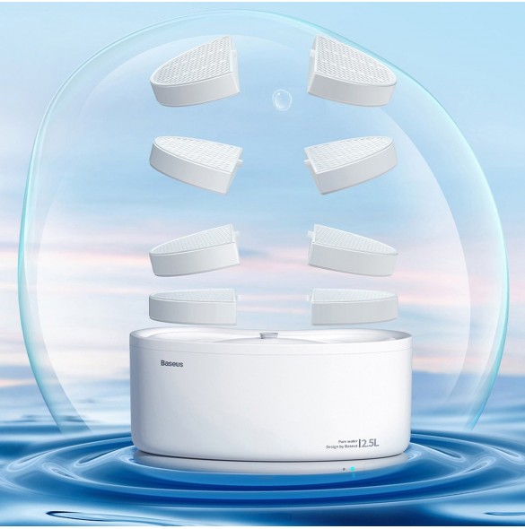 Baseus uppsättning filter för en smart husdjursmatare (8 st) vit (ACLY010002)