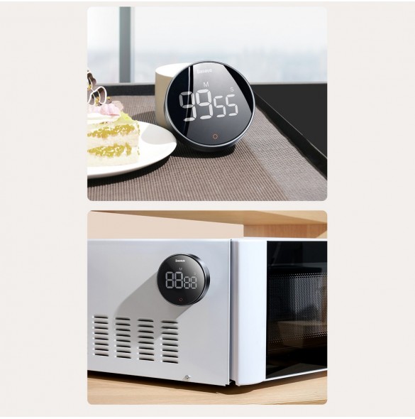 Baseus Heyo Pro roterande timer elektronisk timer grå (FMDS000013)